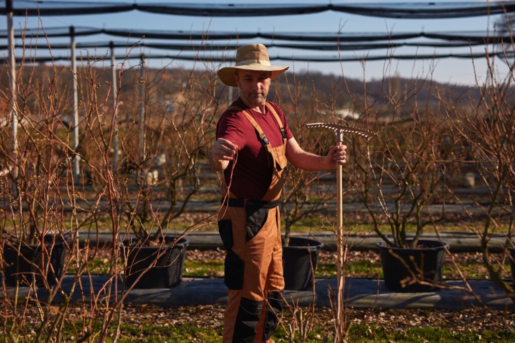 hombre trabajando en el campo